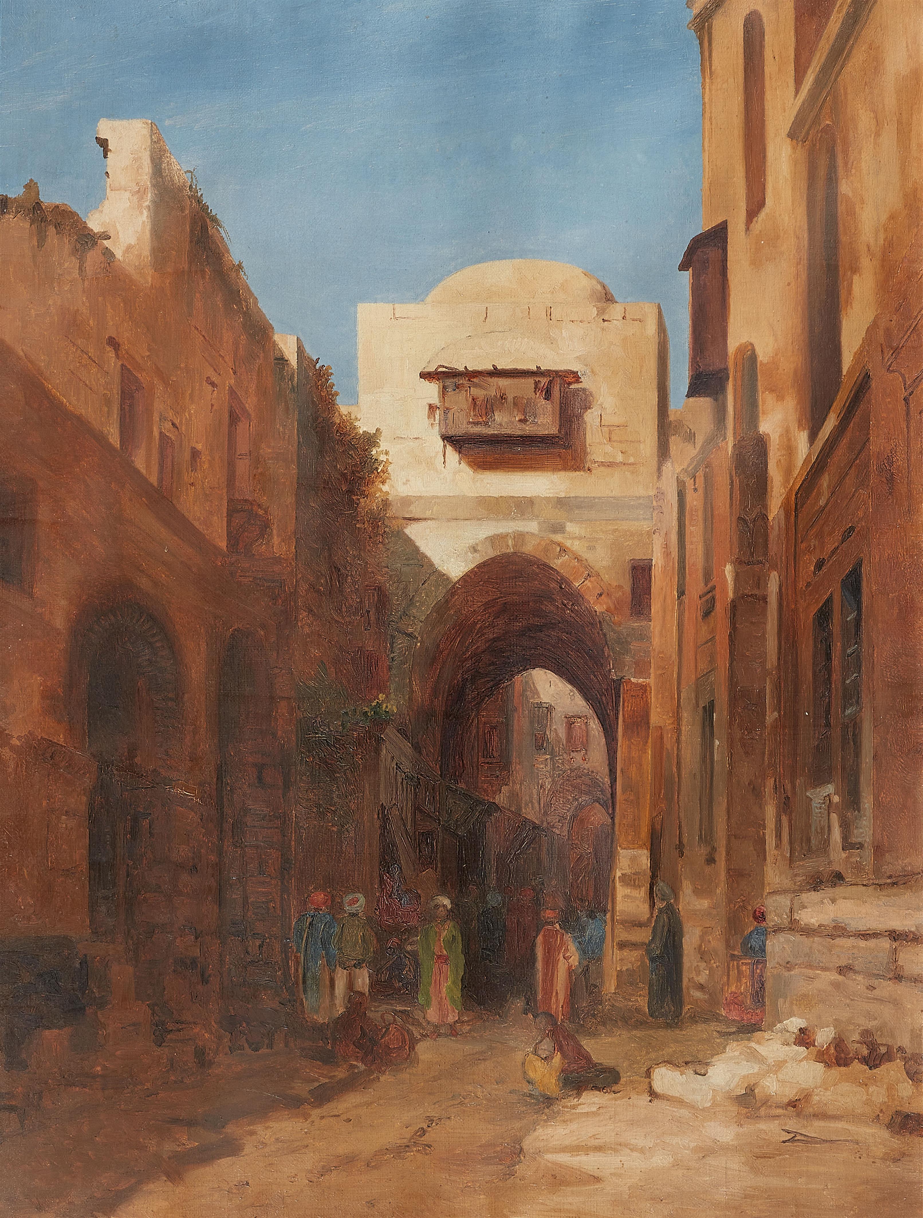 Bernhard Fiedler - Eine Straße in Jerusalem
