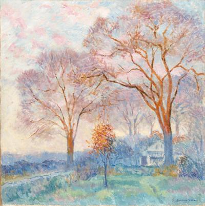 Bernhard Gutmann - Elms at Sunrise