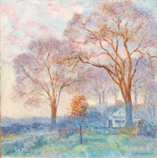 Bernhard Gutmann - Elms at Sunrise