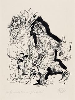 Bernhard Heisig - »Zu Grimmelshausen ‘Courasche’»