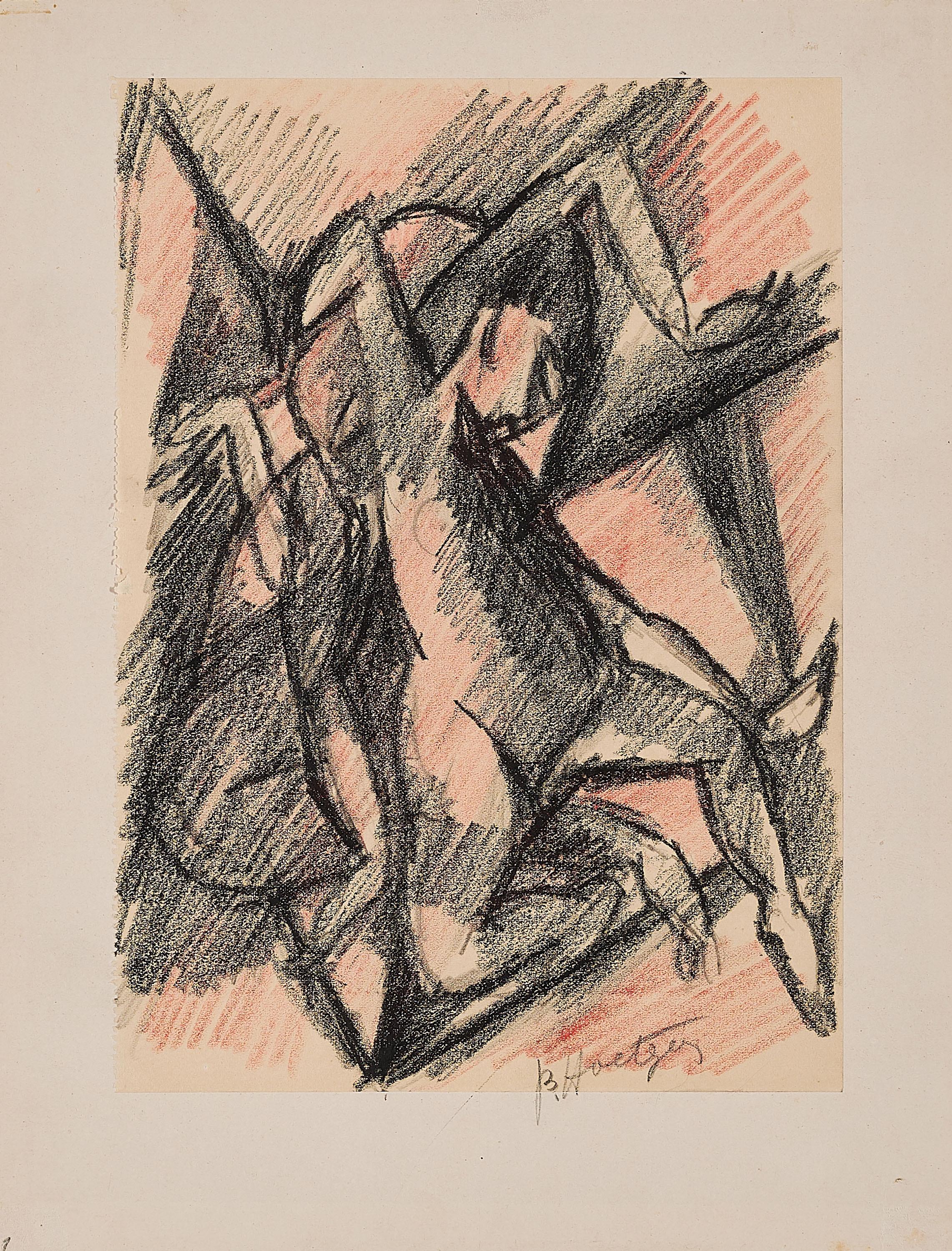 Bernhard Hoetger - Zwei Aktfiguren.