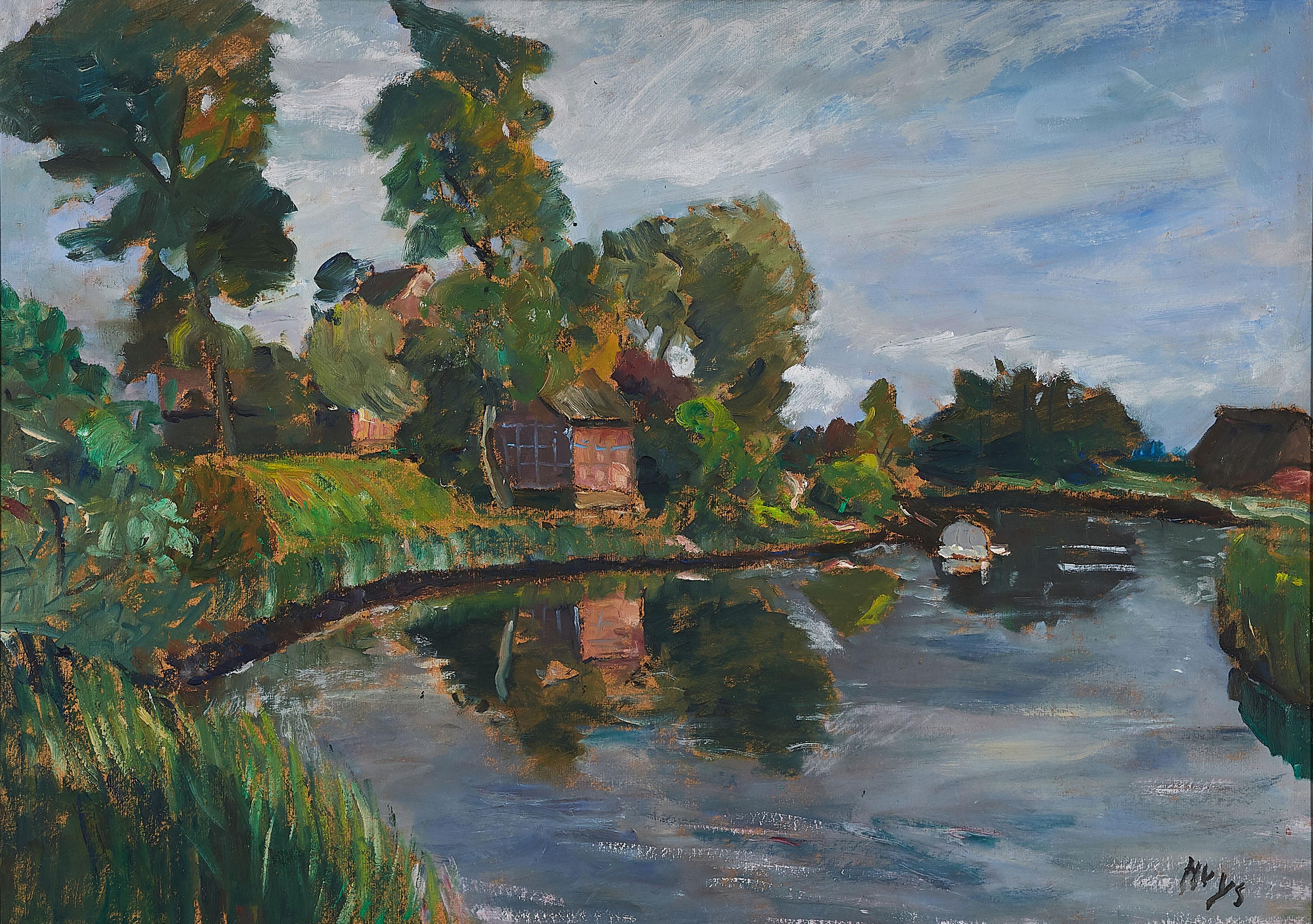 Bernhard Huys - Hütte am Fluss.