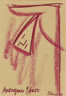 Bernhard Johannes Blume - Un ensemble de trois oeuvres sur papier:  (i) Kopflage  (ii) Anonymer pfurz  (iii) Eisenblock zwischen Beinen