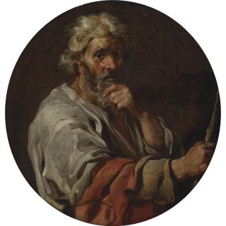 Bernhard Keil - Portrait Of A Man Holding A Stick