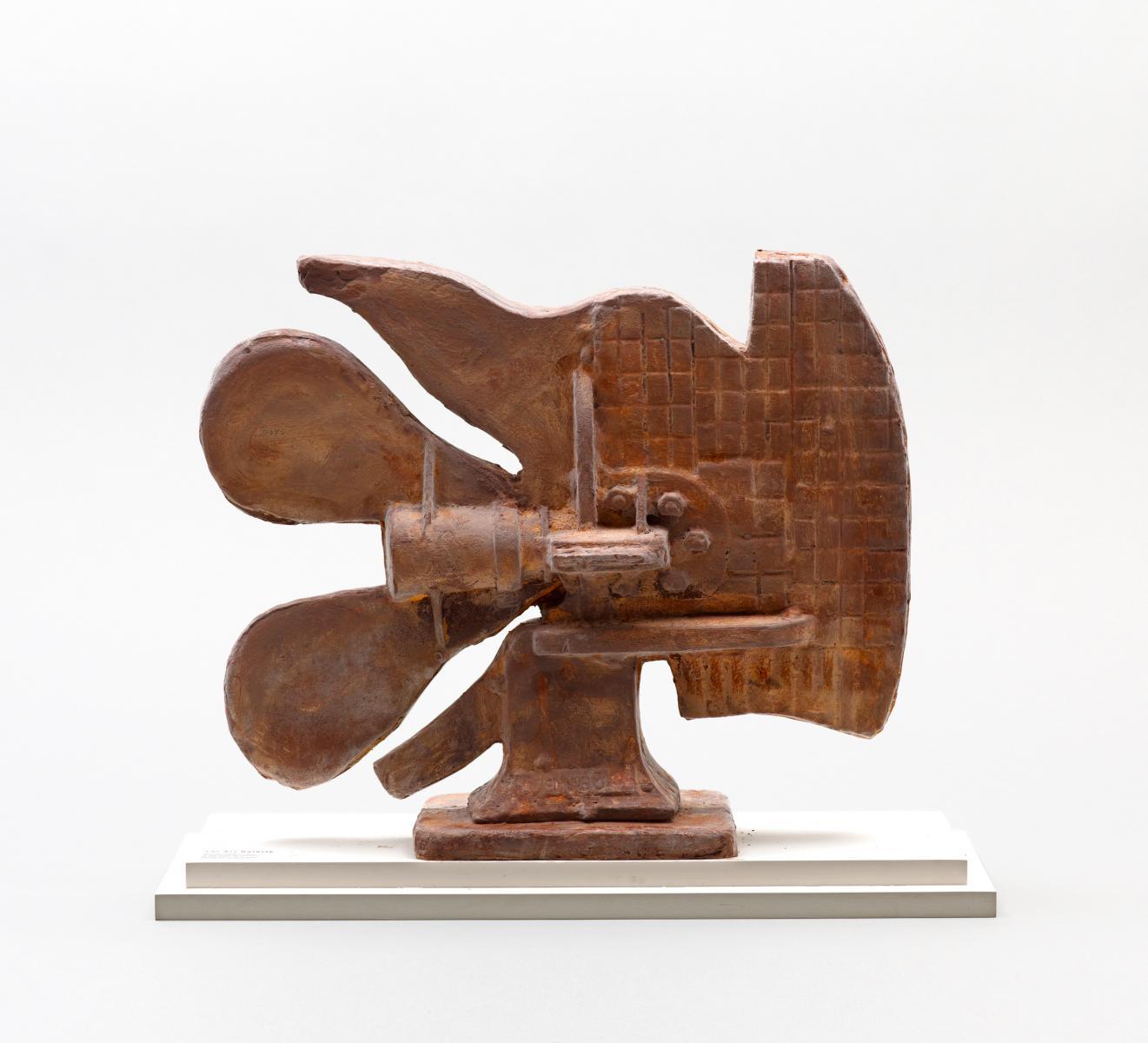 Bernhard Luginbühl - Stier aus Migrosschokolade/Schoggiflügelmutter. Multiple