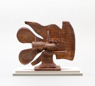 Bernhard Luginbühl - Stier aus Migrosschokolade/Schoggiflügelmutter. Multiple