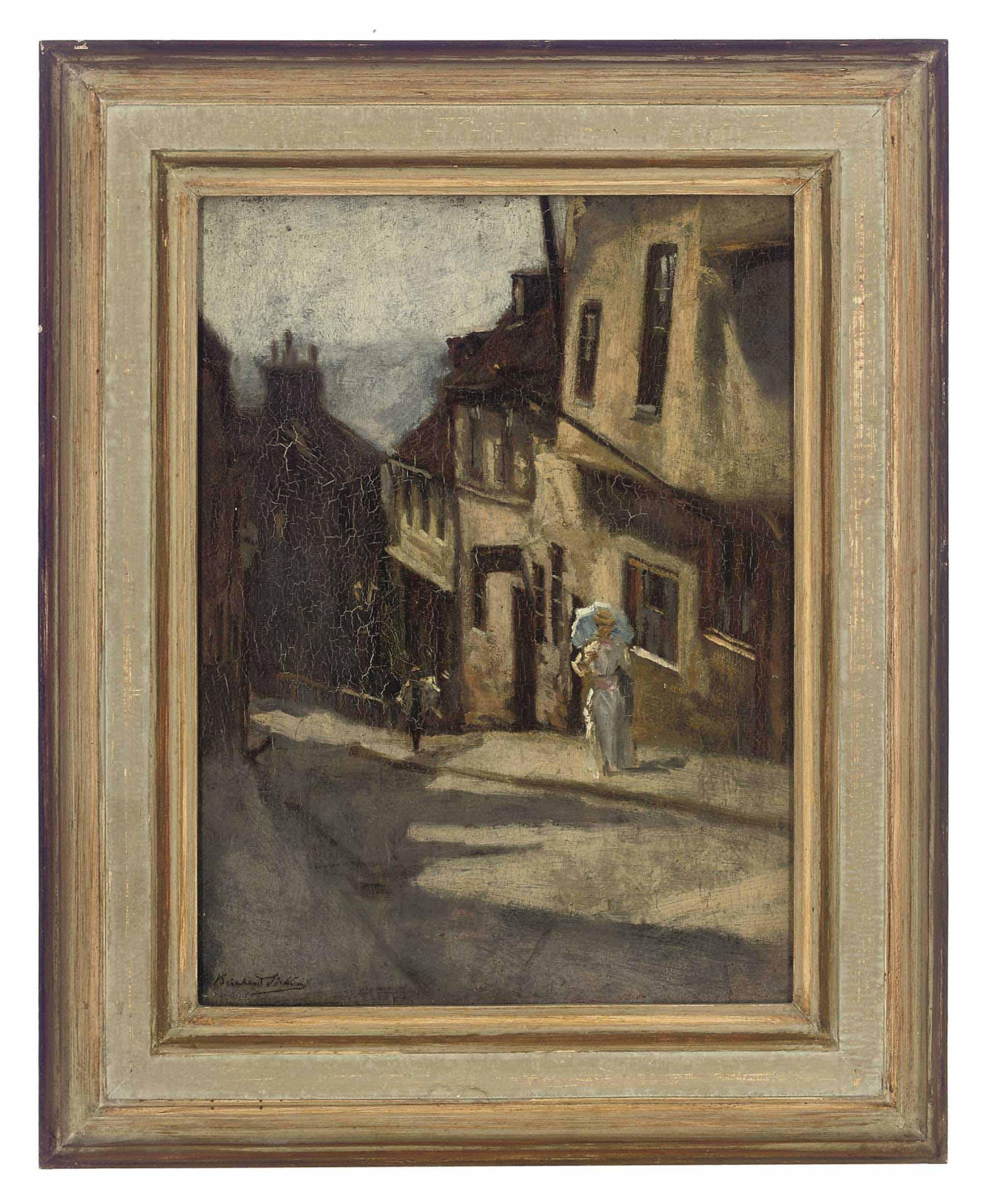 Bernhard Sickert, N.E.A.C. - A street in Lincoln