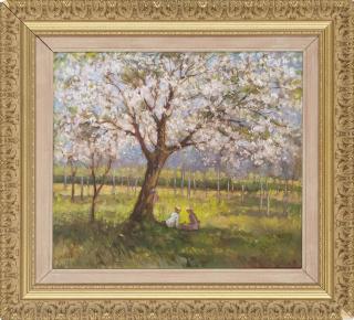 Bert Geer Phillips - Courting Under The Blossom