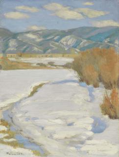 Bert Geer Phillips - Taos in Winter