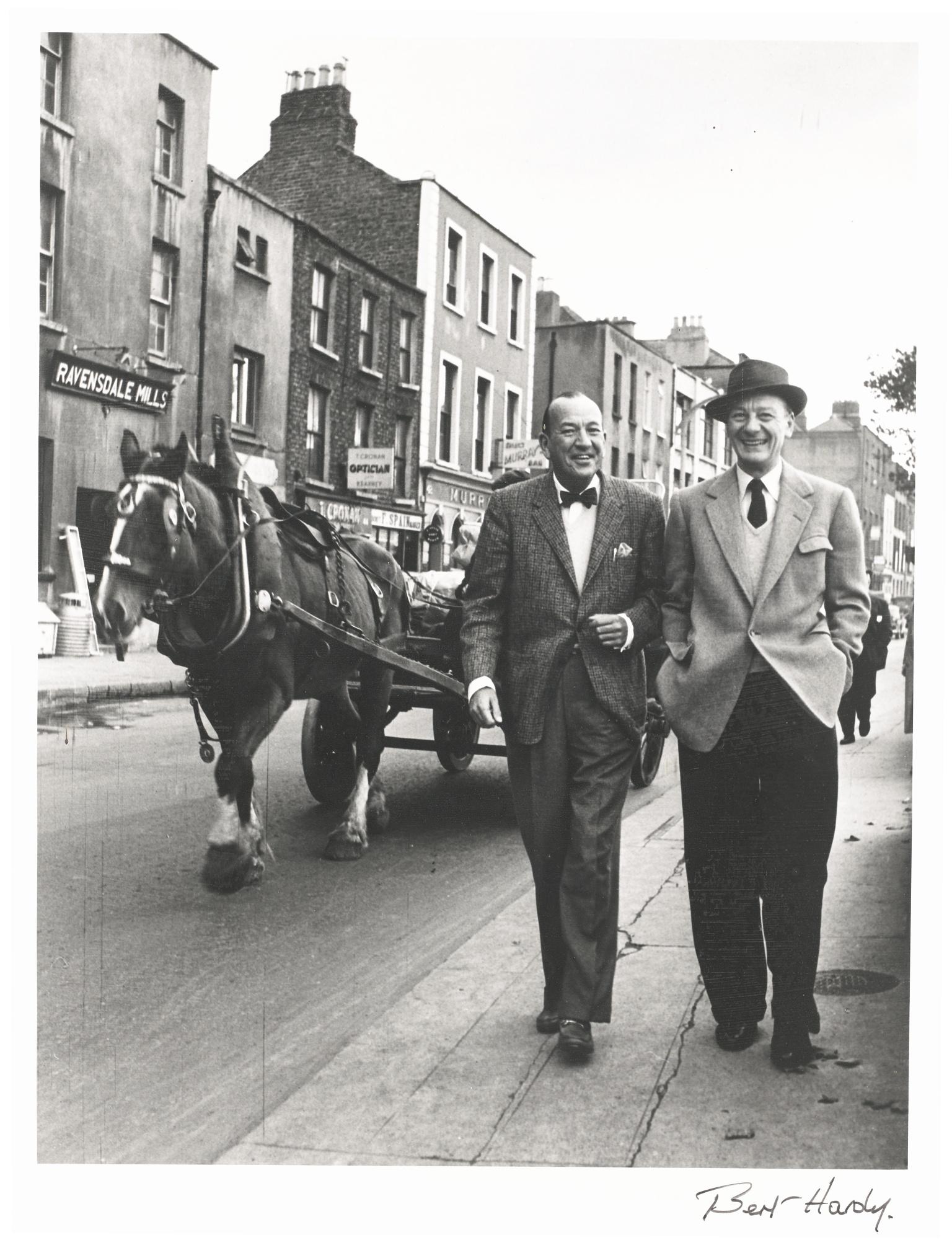 Bert Hardy - Noel Coward With Sir John Gielgud In Dublin, 1954