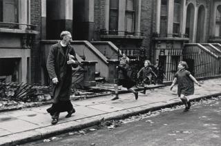 Bert Hardy - The Rural Dean Of Stepney With Some Of His Flock, 1940