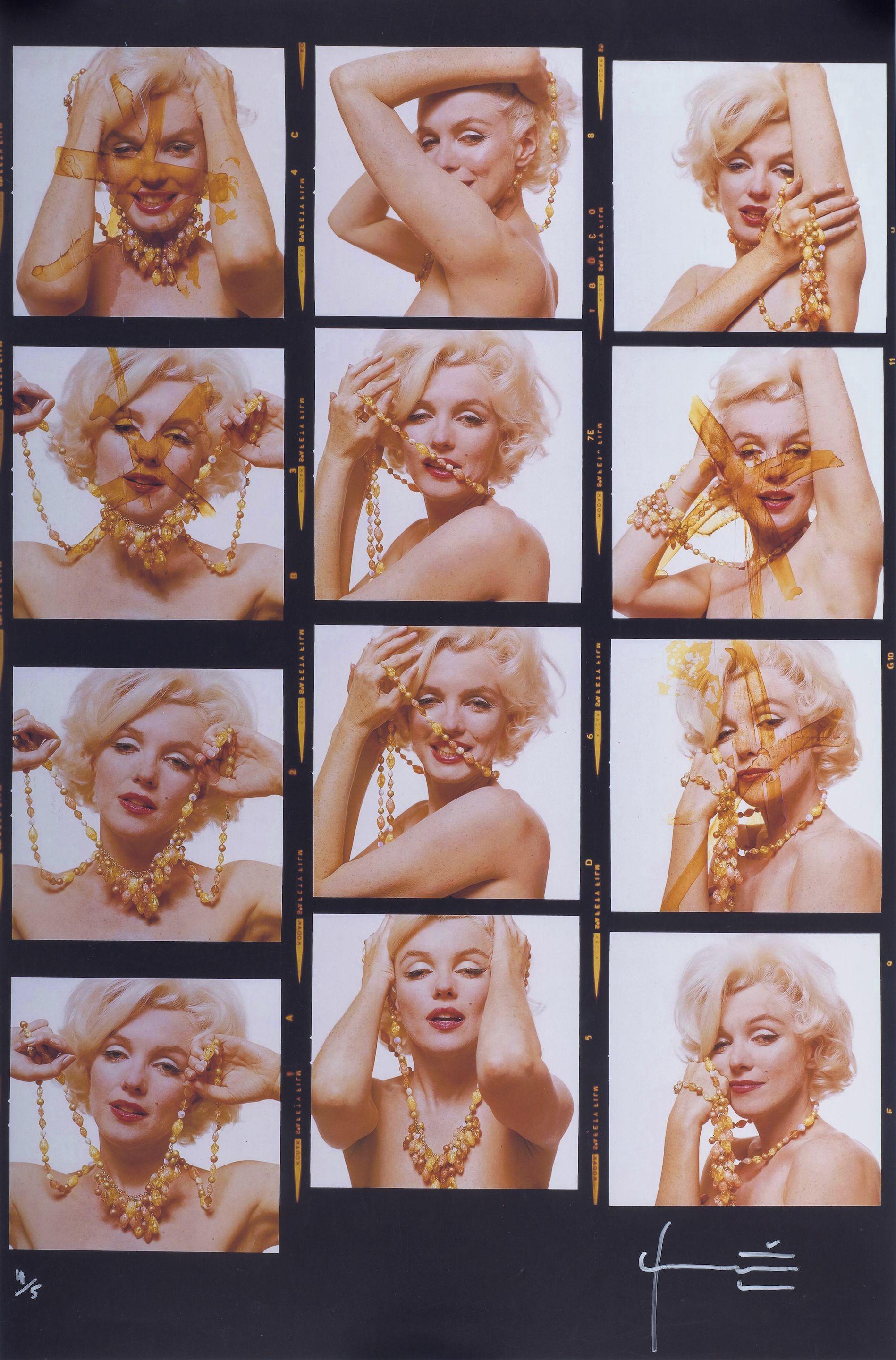 Bert Stern - Marilyn Monroe, Contact Sheet From \