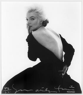 Bert Stern - Marilyn Monroe in black dress from the Last Sitting 1962