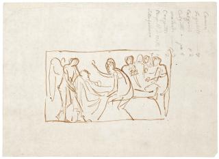 Bertel Thorvaldsen - Study For The Funeral Monument To Jacqueline Schubart