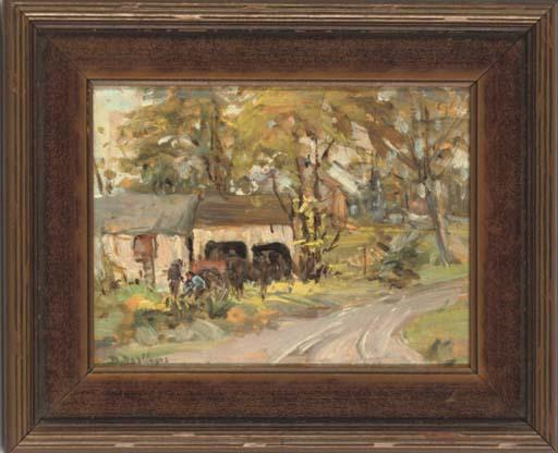 Berthe Des Clayes - Preparing the cart