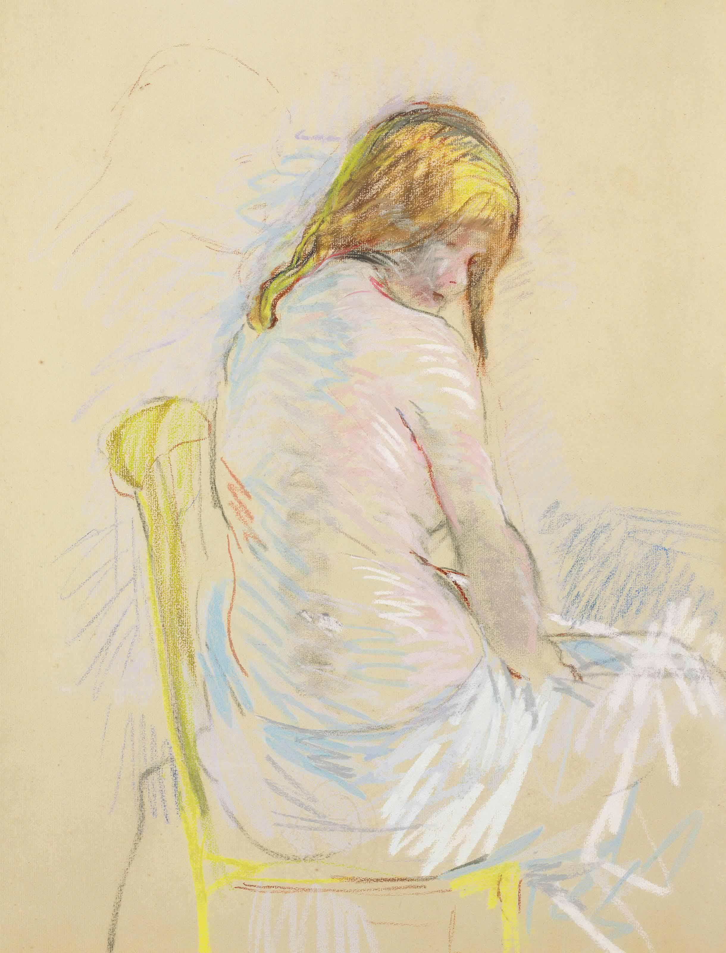 Berthe Morisot - Avant le bain