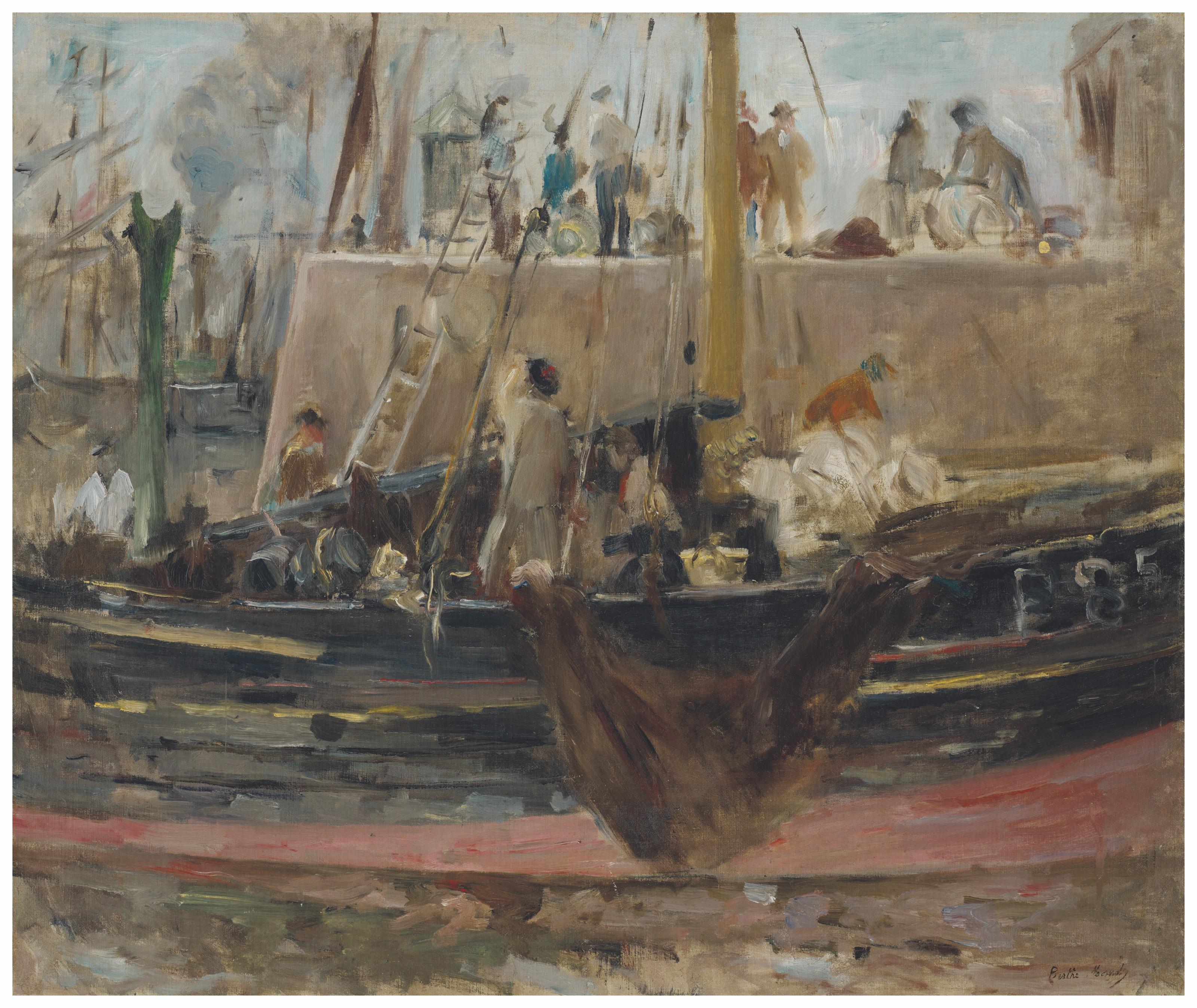 Berthe Morisot - Bateaux à quai