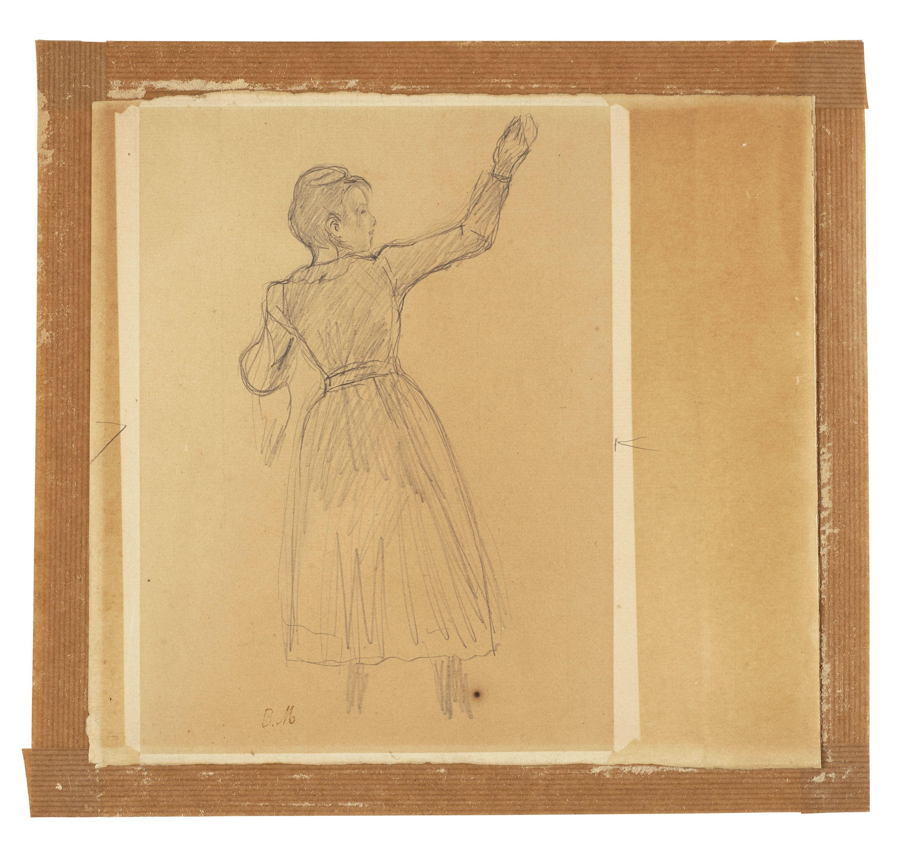 Berthe Morisot - Étude pour \'La cueillette des orange\'