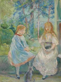 Berthe Morisot - Fillettes à la fenêtre (Jeanne et Edma Bodeau)