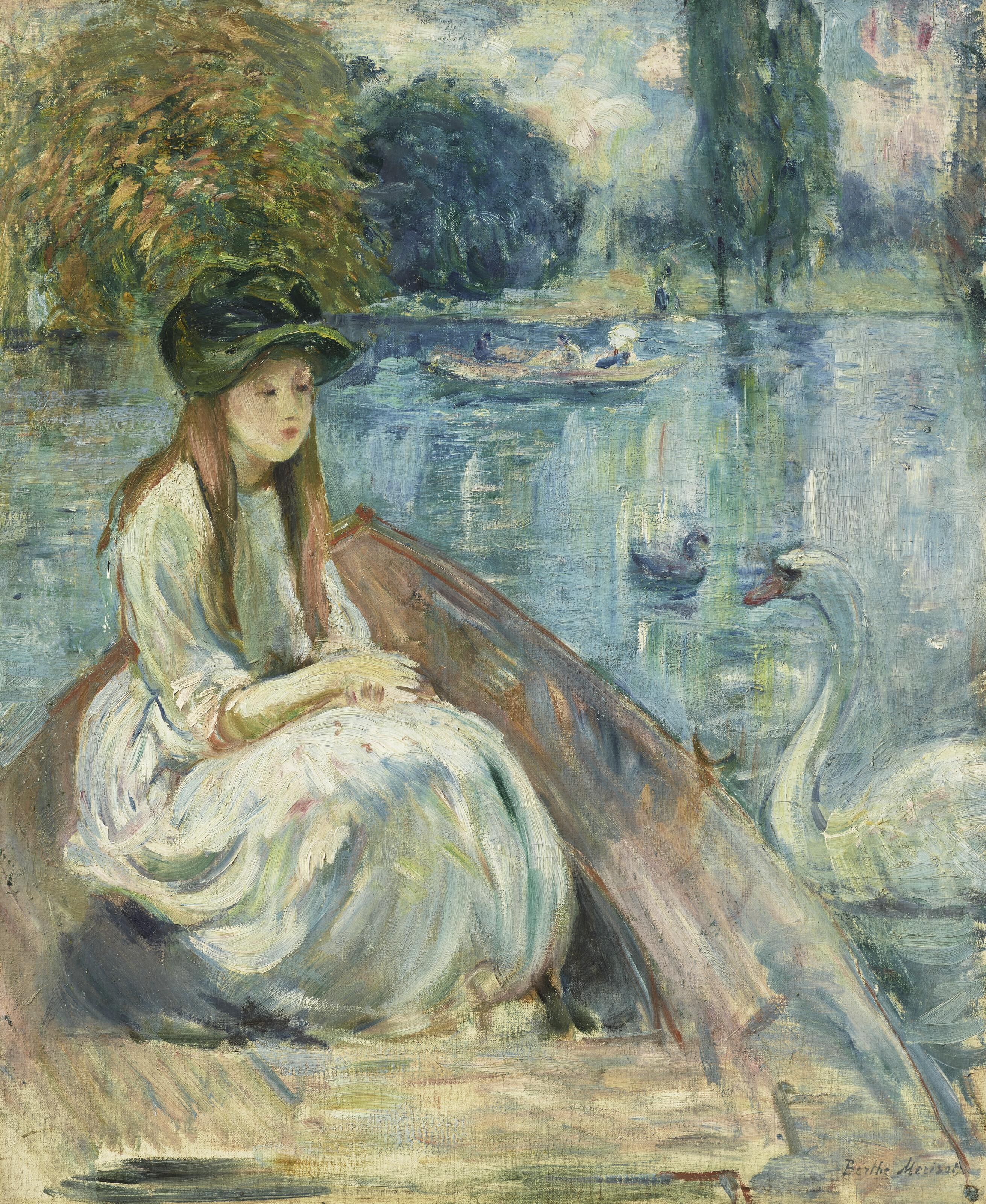 Berthe Morisot - Jeanne Fourmanoir sur le lac