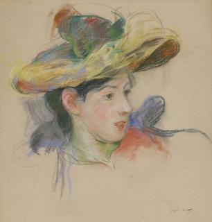 Berthe Morisot - Jeanne Pontillon au chapeau