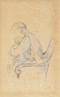 Berthe Morisot - Jeune femme assise (Portrait de Julie Manet)