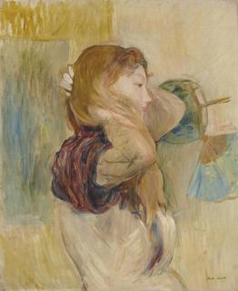 Berthe Morisot - Jeune femme relevant ses cheveux