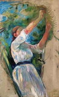 Berthe Morisot - Jeune fille cueillant des cerises