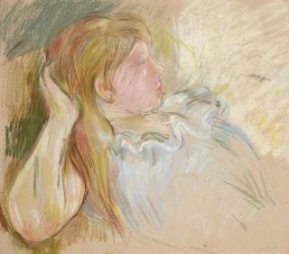 Berthe Morisot - Jeune Fille Étendue