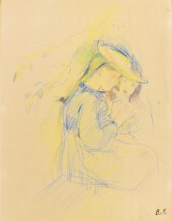 Berthe Morisot - La Flageolet And La Paysanne À La Pomme: Two Works