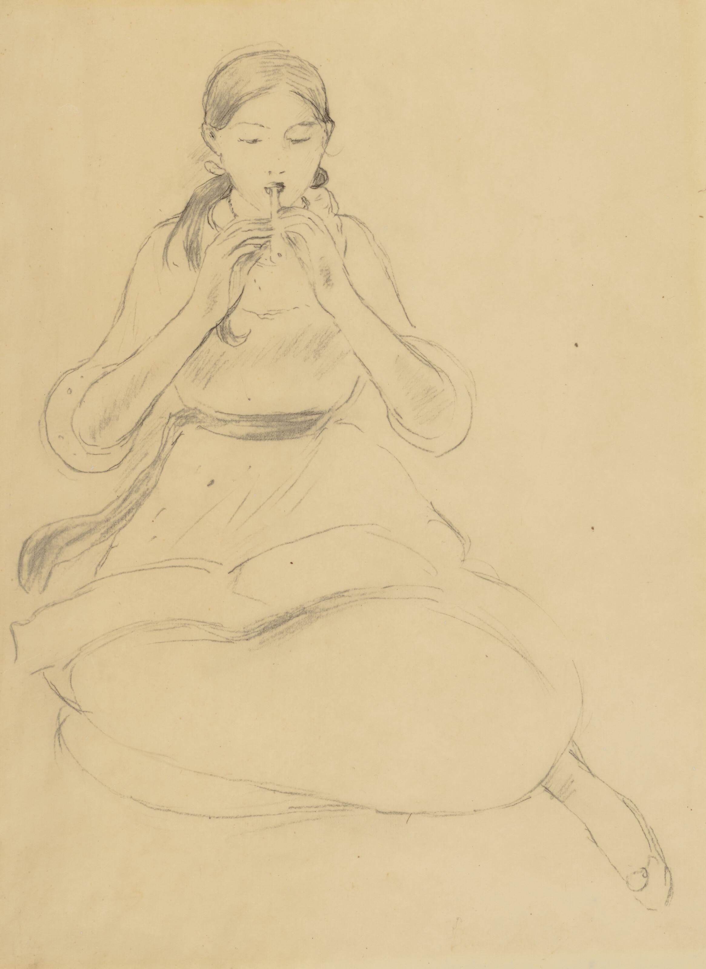 Berthe Morisot - Le Flageolet