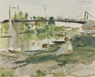 Berthe Morisot - Le pont sur l\'Oise