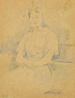Berthe Morisot - Portrait de Mme Gamby