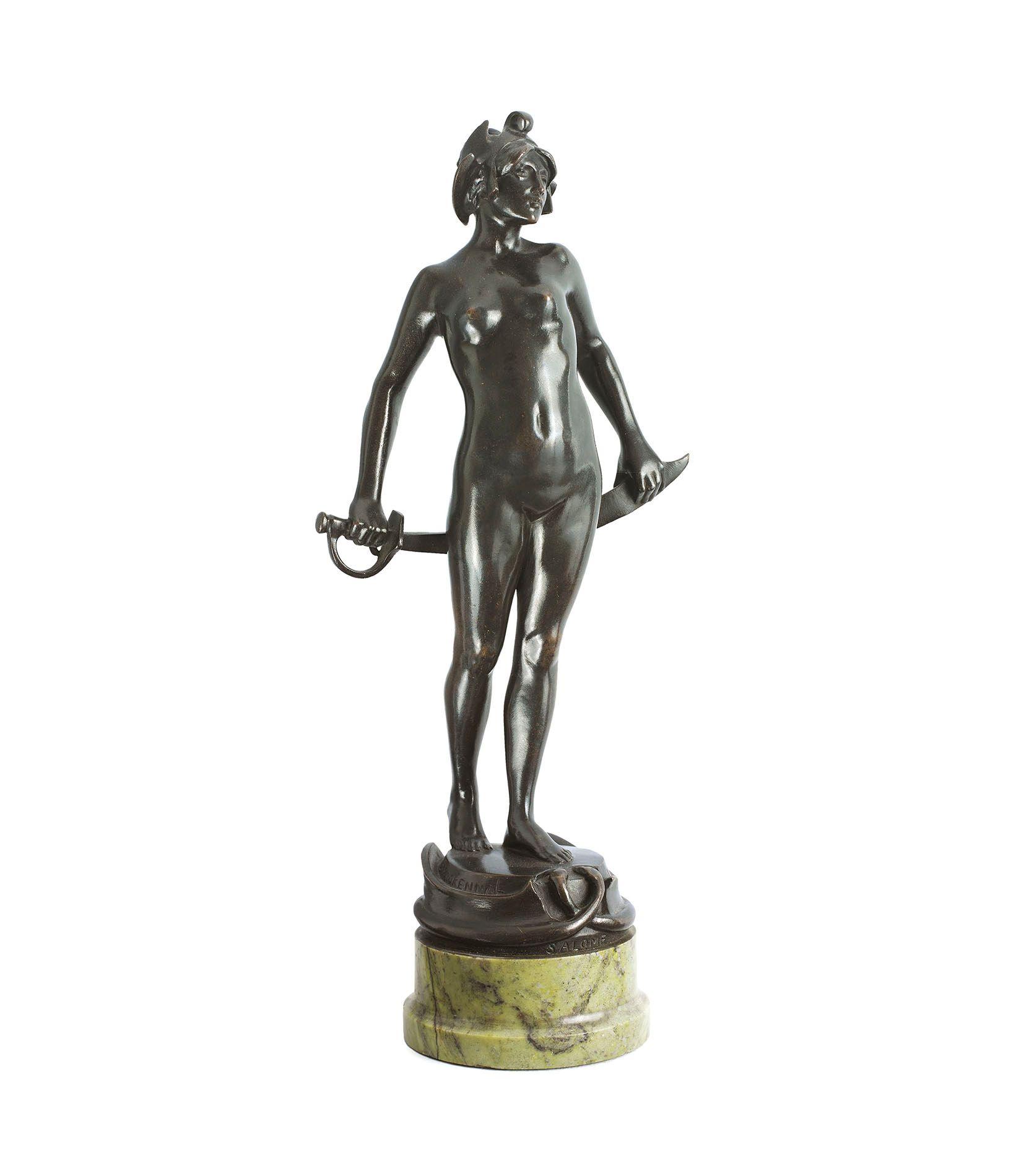 Bertram Mackennal - Salome, c.1895 height: 33.0cm (13in). (including base)