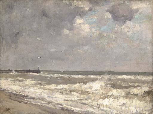 Bertram Priestman, R.A., N.E.A.C. - The Sea At Gorleston, Norfolk