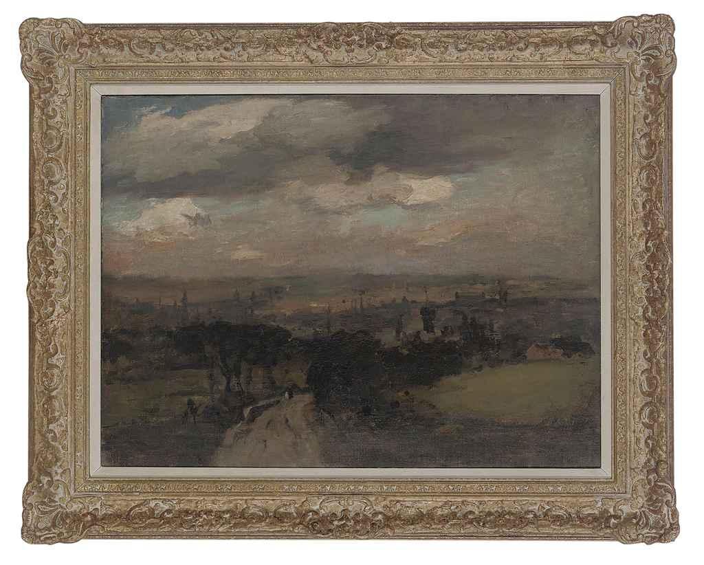 Bertram Priestman, R.A. - Bradford from Moorfield