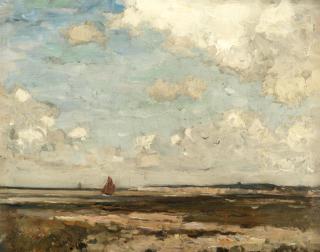 Bertram Priestman - Sailing Boat, Suffolk