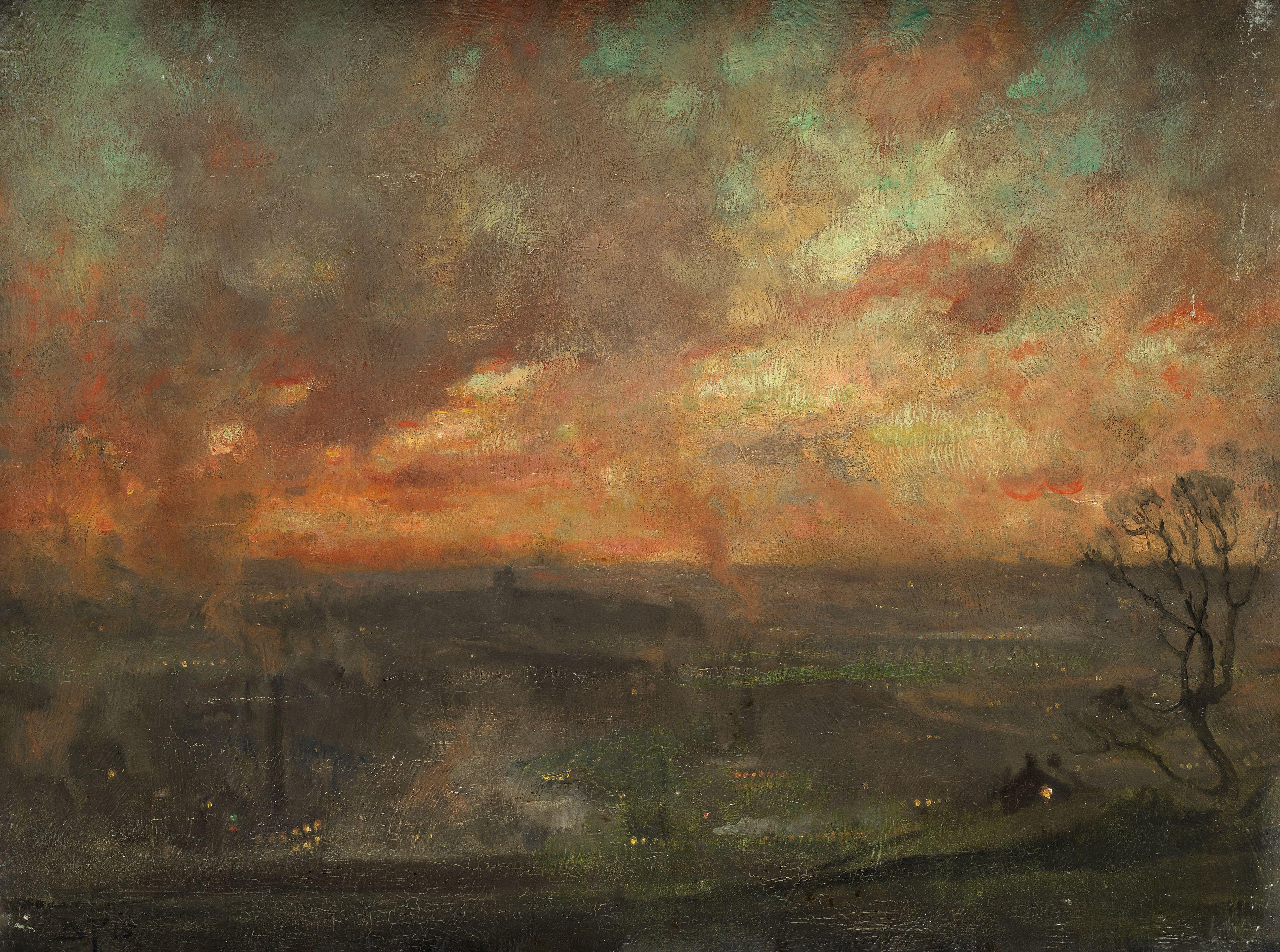 Bertram Priestman - Sketch For \'The Heart Of The West Riding\'