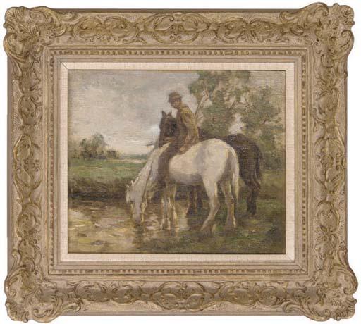 Bertram Priestman - Stopping for a drink