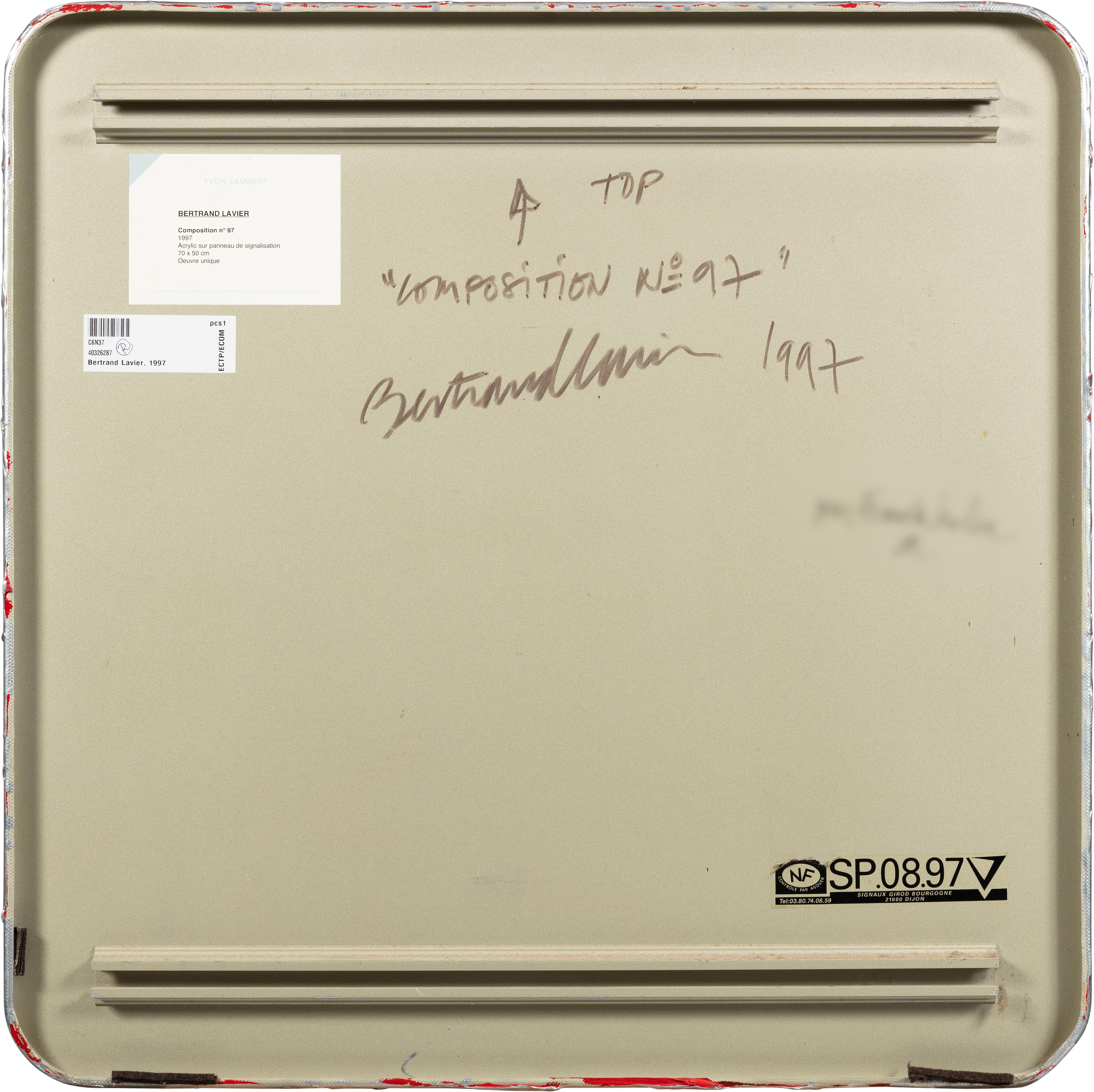 Bertrand Lavier - Composition n° 97