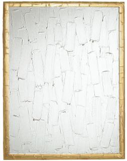 Bertrand Lavier - Peinture Blanche Et Dorée No.3Signed, Dated 1989 And Titled On The Back; Acrylic On Canvas And Wood Frame.