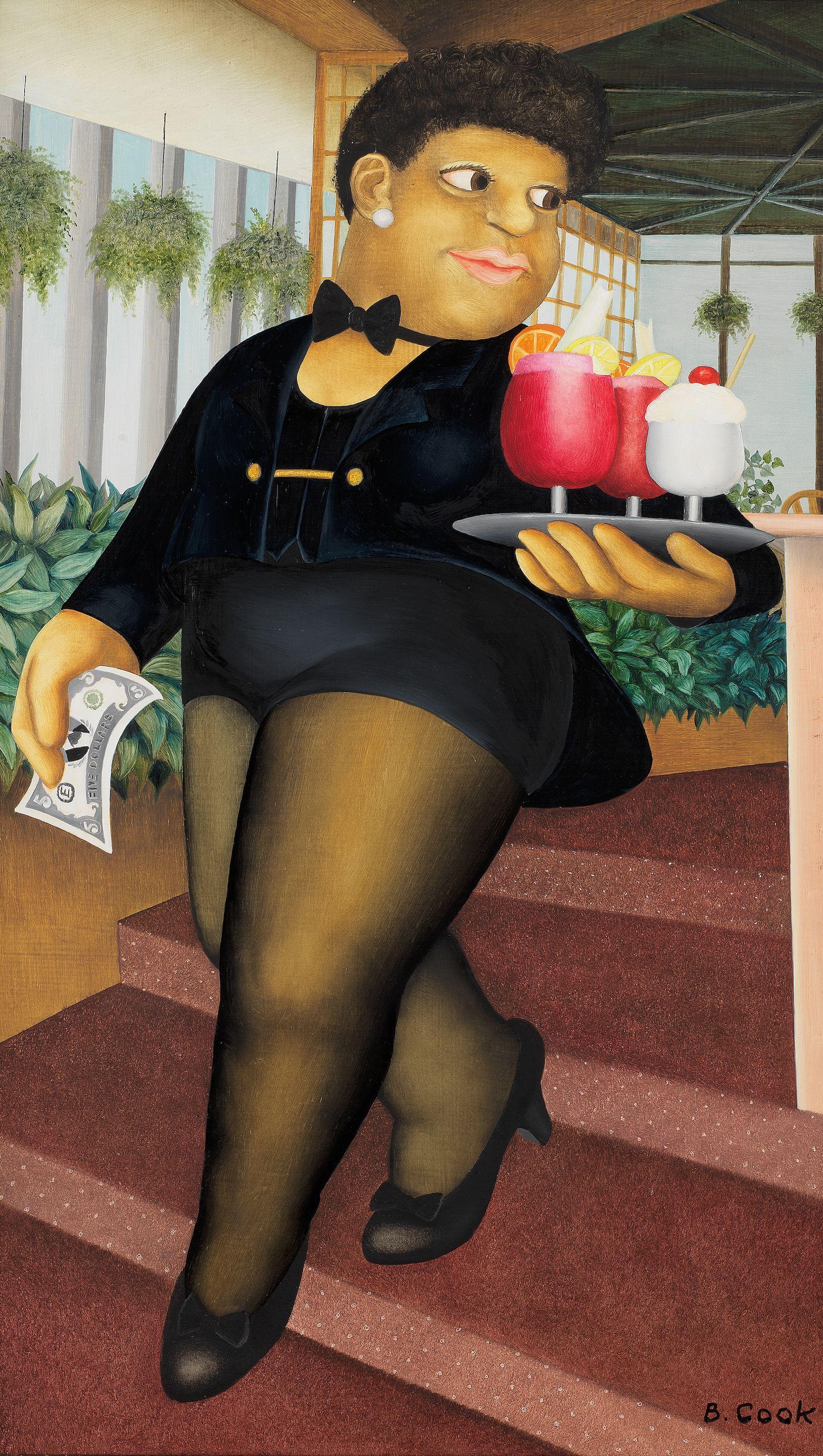 Beryl Cook O.B.E. - Cocktails for Three