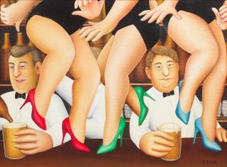 Beryl Cook O.B.E. - Dancing on the Bar