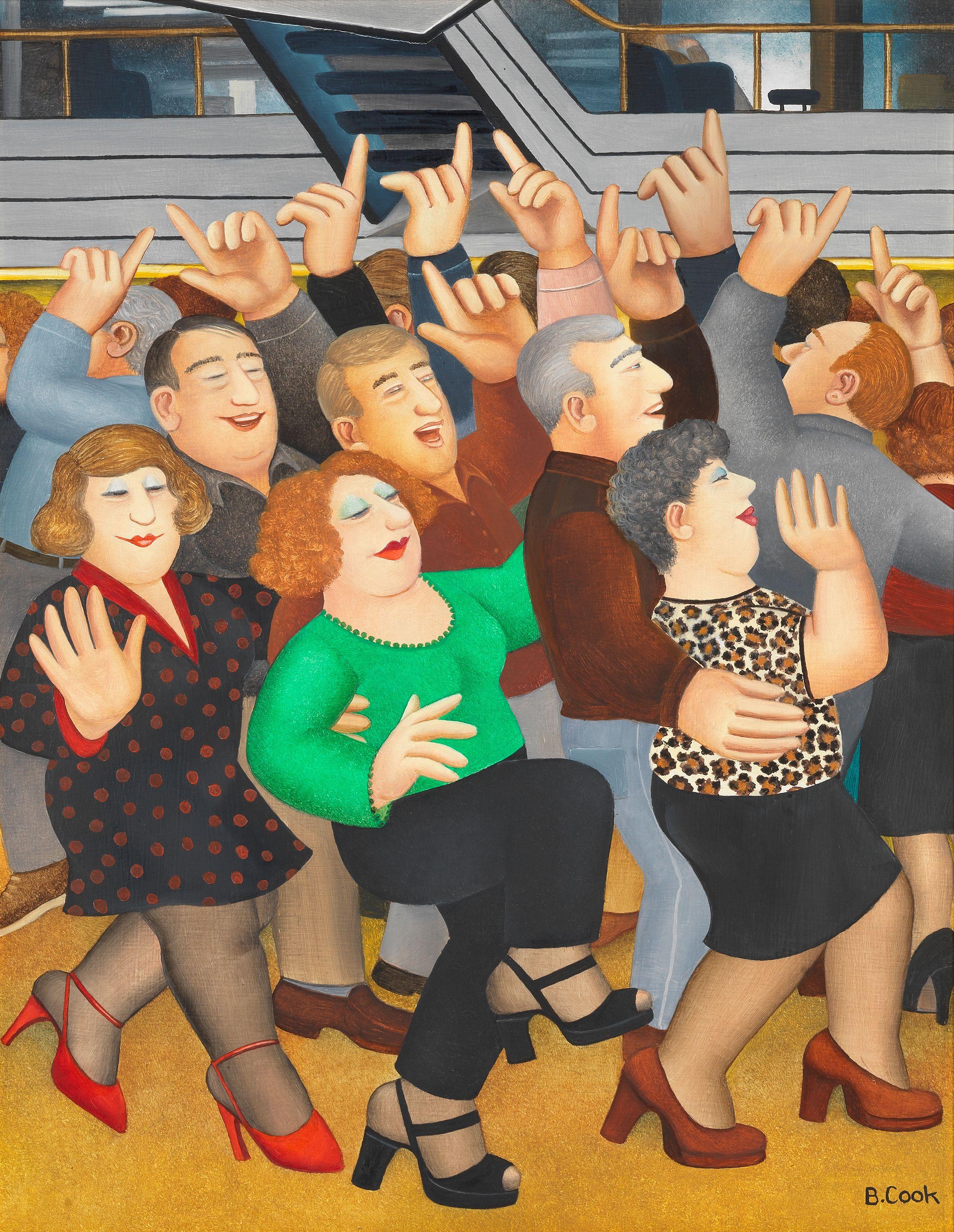 Beryl Cook O.B.E. - Sally Ann Cha Cha Cha