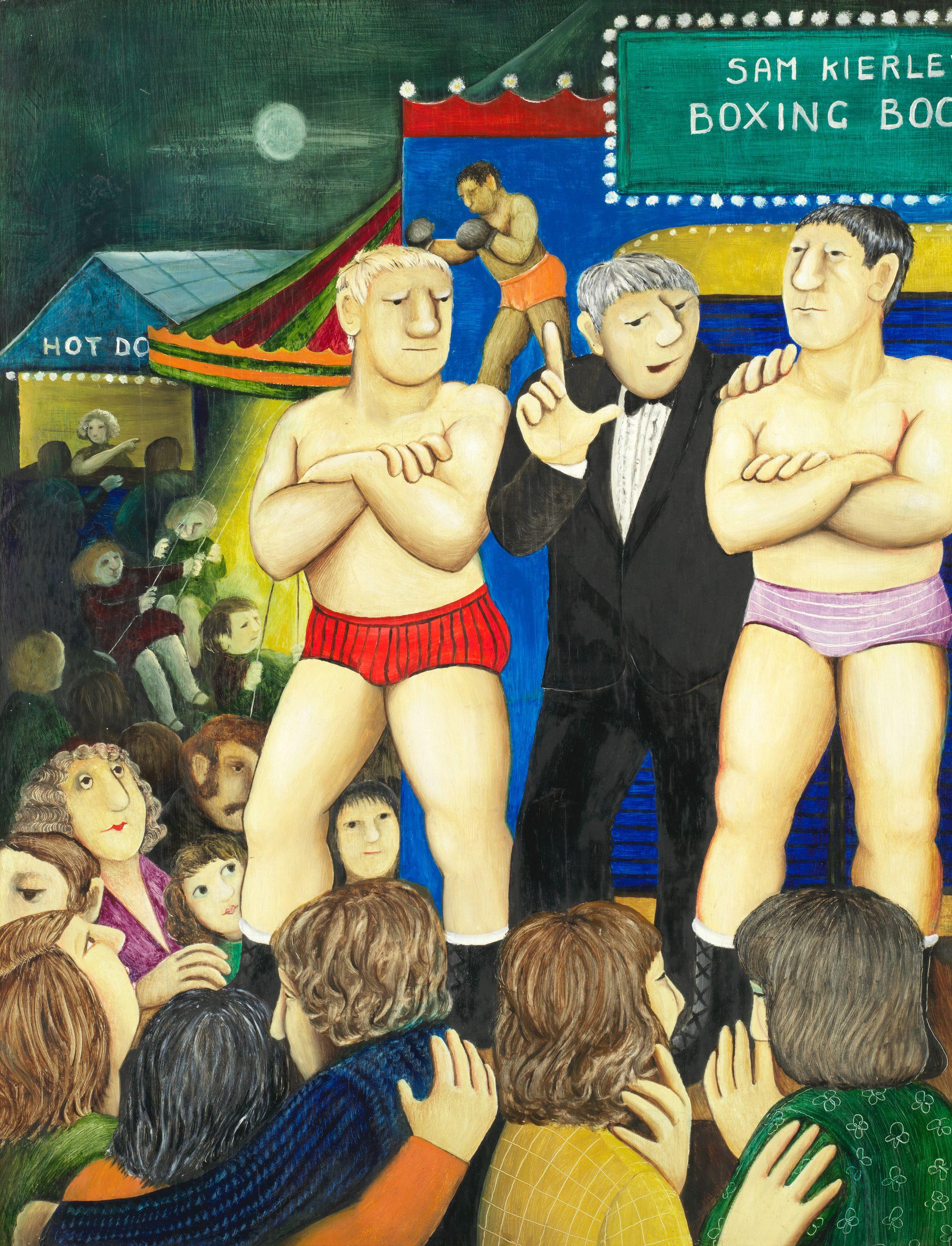 Beryl Cook O.B.E. - Sam Kierley\'s Boxing Booth