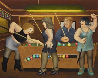 Beryl Cook - Bar Billiards