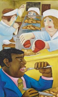 Beryl Cook - Fish and Chips