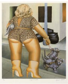 Beryl Cook - Lady of Marseilles