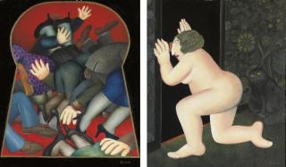 Beryl Cook - Through The Keyhole 1; Through The Keyhole 2