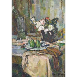 Bessie Davidson - Australian Still Life With Fruit And Flowers